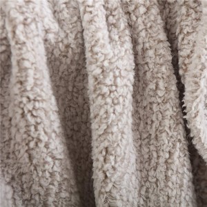 Ultra Soft Cozy Sherpa Throw Blanket, 2 Tones Ombre Light Brown Pattern Reversible, Light Weight Warm Decorative Boho Style Throw Blanket Cover for Sofa, Couch, Bedroom,Travel, 50”x60”