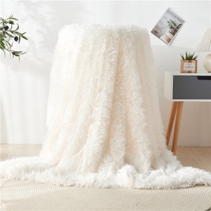 Ntụpọ Plain Agba Plush PV Fleece Blanket Kapet Floor Mat Plush Fabric