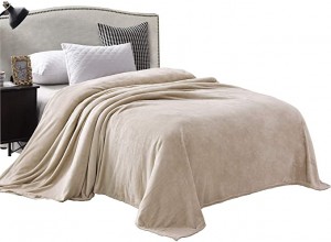 Samt-Flanell-Fleece-Plüsch-Bettdecke in King-Size-Größe als Tagesdecke/Decke/Bettdecke, weich, leicht, warm und gemütlich