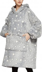 Yetişkinler için Giyilebilir Battaniye Kapşonlu Tüm Modeller Büyük Boy Cepli Sweatshirt Battaniye