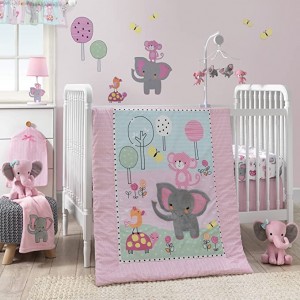 Bedtime Originals Twinkle Toes Pink Elephant Plush Twinkle Toes Collection