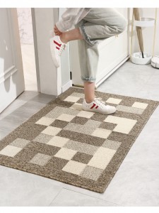 Huishoudelike stofverwyderende deurmat mat huishoudelike ingangsstoepdeur anti-gly mat voetmat slytvaste vryf voetmat