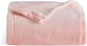 Fleece Blanket Throw Blanket – Light Gray Lightweight Blanket para sa Sofa, Sopa, Kama, Camping, Paglalakbay – Super Soft Cozy Microfiber Blanket