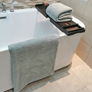 Toallas de baño extragrandes de 39 x 78 polgadas Set de toallas de baño extra grandes para baño Ultra suaves altamente absorbentes Toallas de ducha de microfibra de coral mullidas de calidade de hotel 80 % poliéster (gris 2)