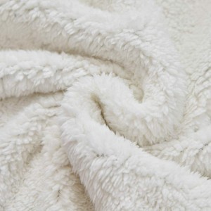 Sherpa Fleece Plush መወርወር ብርድ ልብስ ልዕለ ሞቅ ያለ ለስላሳ ምቹ ፎዝ ማይክሮፋይበር ለሶፋ አልጋ ከአልማዝ ጃክኳርድ ህትመት ጋር