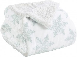 Premium Reversible Sherpa and Fleece Velvet Plush Blanket. Fuzzy, Soft, Warm Berber Fleece Bed Blanket