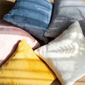 Fleecové povlaky na polštář 18×18, růžové oboustranné plyšové dekorace povlak na polštář, nadýchané čtvercové povlaky na polštář ženy, dívky, na gauč/postel/pohovku/ložnici/obývací pokoj