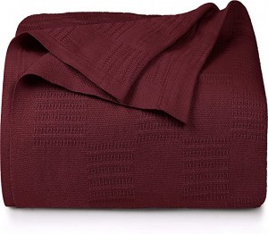 बिस्तर के लिए बिस्तर कपास रानी कंबल ग्रे कंबल - 350 जीएसएम शीतल सांस लेने योग्य कंबल