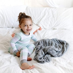 Cable Knit Blanket, Baby Nursery & Stroller Pam, 100% Organic Paj Rwb, 30 "x 40"