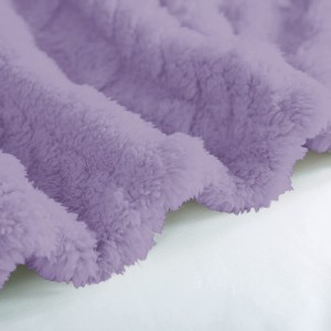 Jacquard Fuzzy Fleece Fluffy Throw Blanket for Souch Sofa, Velvet Microfiber Throw, Warm and Soft Throw Blanket for All Season