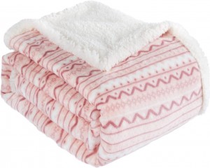 Sherpa fleece tæppe til unge piger Super blød fuzzy hyggelig plys pink Sherpa plys tæppe til børn Børn Teenagere eller voksne til sovesofa