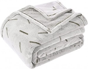Premium Beeline Pattern Throw Blanket Fleece, lichtgewicht gesellich waarm pluche mikrofiber bedsprei foar banksofa-dekor en bed