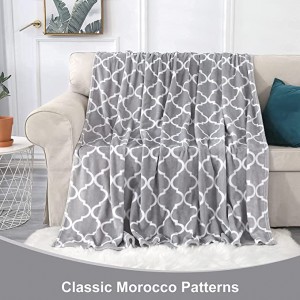 Flannel fleece tæppe strækstørrelse, super bløde hyggelige plys tæpper, let mikrofiber tæppe til sofa sovesofa