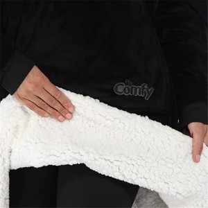 THE COMFY Original |Blanket Microfiber lehibe & Sherpa azo ampiasaina, hita amin'ny tanky antsantsa, habe iray mety amin'ny rehetra