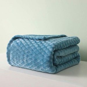 Exclusivo Mezcla Diamond Ultra Soft Throw Blanket, Large Flannel Fleece Blanket for Couch/Bed/Sofa (Roze, 50 x 70 inch) - Gesellich, waarm en lichtgewicht