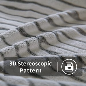 Flannel Fleece Throw Microfiber tæppe med 3D Zebra Print