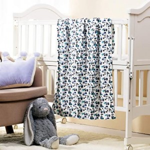 Детские одеяла Фиолетовое цветочное одеяло Minky для малышей для мальчиков и девочек, точечная подложка, двухслойное одеяло для кроватки, для детской / коляски / детской кровати / автокресла акварельный цветок