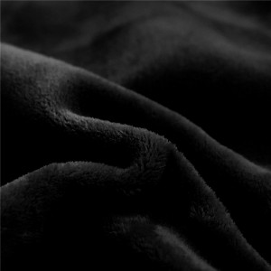 2-pack zachte fleece kussenslopen 18×18 inch, decoratieve 18×18 kussensloop vierkante kussensloop voor bank/bank/bed/auto-45×45 cm, zwart