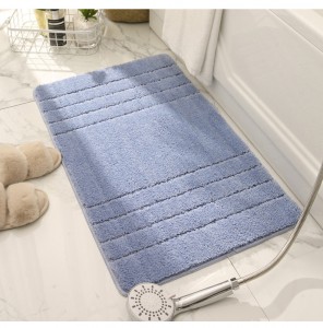 Novas alfombras domésticas engrosadas de la alta e baixa de cor sólida, porta de entrada, alfombra antideslizante para o baño, alfombra absorbente