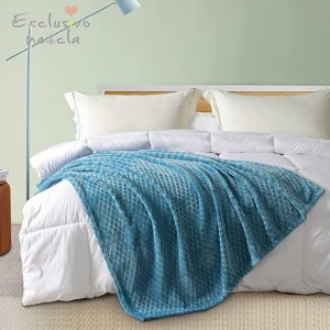Exclusivo Mezcla Diamond Ultra Soft Throw Decken, Grouss Flanell Fleece Decken fir Couch / Bett / Sofa (rosa, 50 x 70 Zoll) - gemittlech, waarm a liicht