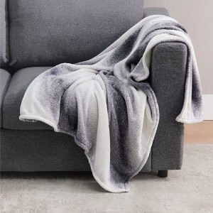 Fleecefiltar Twin Size Grå – Mysiga lätta mjuka soffdukar och filtar för soffa