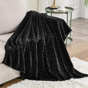 Exclusivo Mezcla Diamond Manta ultrasuave, manta de franela grande para sofá/cama/sofá (rosa, 50 x 70 polgadas) - Acogedora, cálida e lixeira