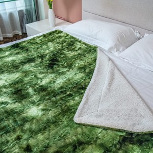 Mīksta izmešanas sega Mājīga flīsa plīša kaklasaites krāsojoša sega dekoratīva gultas dīvāna grīdai