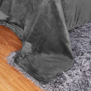 Utopia Bedding Fleece Deken Queen Size Grey 300GSM Lúkse Beddeken Anti-Statysk Fuzzy Soft Blanket Microfiber