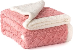 Жаккардовое трикотажное фланелевое одеяло с мохнатым утком - двустороннее одеяло из шерпы для дивана, дивана, кровати, домашнего декора - стильное, мягкое, уютное, эстетичное, красочное одеяло на все времена года