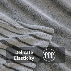 Flanel fleece plaid microvezel deken met 3D zebra print