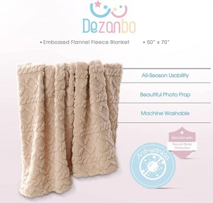 Sherpa Fleece-teppe-3D stilig design, supermyk, luftig, varm, koselig, plysj, fuzzy for sofa sofa Stue Seng - Helårstilbehør