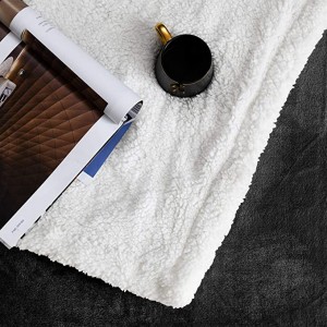 ʻO Sherpa Fleece Throw Blanket for Couch (Dark Grey ) Soft Plush Blankets Fluffy Fuzzy Warm Throws Cozy Throws for Sofa