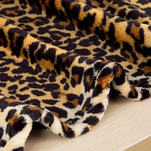 Flannel Fleece Jefa Blanket don Couch Leopard Print Blanket Fuzzy Cozy Comfy Super Soft Fluffy Plush Cheetah Blanket don Sofa Bed 260GSM