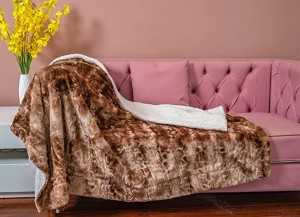 Soft Throw Blanket Cozy Fleece Plush Tie Dye Blanket Decorative for Bed Couch Sofa Floor