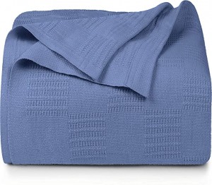 Posteljnina Cotton Queen Blanket Siva odeja za posteljo – 350 GSM mehka zračna odeja