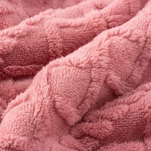 Jacquard Shaggy Weft Knitted Flannel Blanket - صوف، صوفا، بيڊ، گھر جي ڊيڪر لاءِ موٽائي سگهندڙ شيرپا چادر - سڀني موسمن لاءِ سجيل، نرم، آرامده، جمالياتي، رنگين اڇل