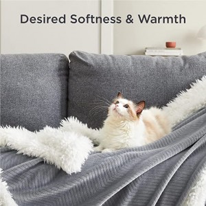 I-Sherpa Fleece Blanket Reversible – I-Gray Twin Winter Warm Plush Thermal Blanket, I-Lightweight Soft Twin Blanket Herringbone, I-Sherpa Twin Blanket Yombhede