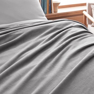 Manta lixeira de felpa de felpa súper suave, mantas de cama e sofá sólidas de estilo hotel de luxo de pouca pelusa