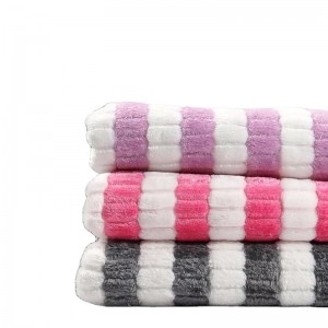 Hot sale Merino Wool Throw Blanket - Pillow soft colorful fabric flannel with hoodie baby ribbed lined home furnishing fleece blankets swaddle – Baoyujia