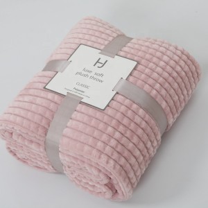 Kẻ sọc cắt hoa flannel lông cừu vải polyester lưới vải cho chăn
