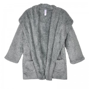 I-Factory Direct Sales Shu Velveteen Ladies Shawl Coat Lapel Straight Sleeve Cape Cardigan