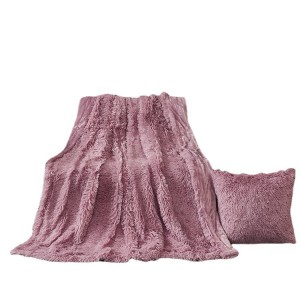 Hot sale langt fluffy pet tæppe Multifunktionelt koral fleece lur tæppe