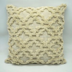 Double-sided cashmere upholstery pillow case tufted embroidered cushion sofa bedroom waist pillow