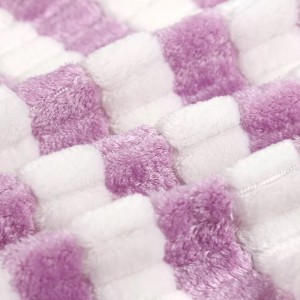 Възглавница фланела от мек цветен плат с качулка бебешка оребрена подплата обзавеждане на дома поларени одеяла повиване