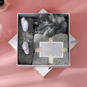 Super soft touch Handdoekenset haarband badbal 3 sets huwelijkscadeau Koraalfluwelen driedelige set