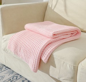 Venda imperdível cobertor de tricô de verão cobertor de ar condicionado waffle