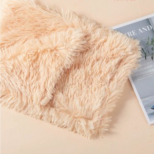 Long fleece pet mat double layer taglagas at taglamig pet blanket malaki at maliit na dog mat mainit at kumportableng cat blanket