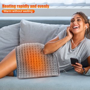 Coussin chauffant électrique multifonctionnel matériau super doux compresse chaude à température constante