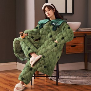 Elmas desen sevimli kravat romper pijama gecelik salon kadın pijama pijama