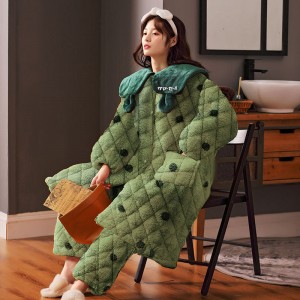 Timanttikuvioinen söpö solmiohousupyjaama yöpuku lounge naisten yöpuku pyjama